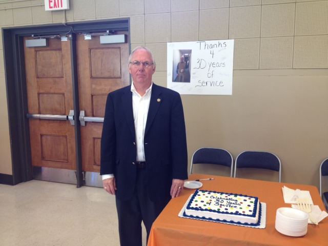 Barney Rhinehart celebrated 30 years of service
