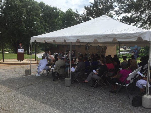 ceremony for new housing to replace obsolete Cammie Claggett units 