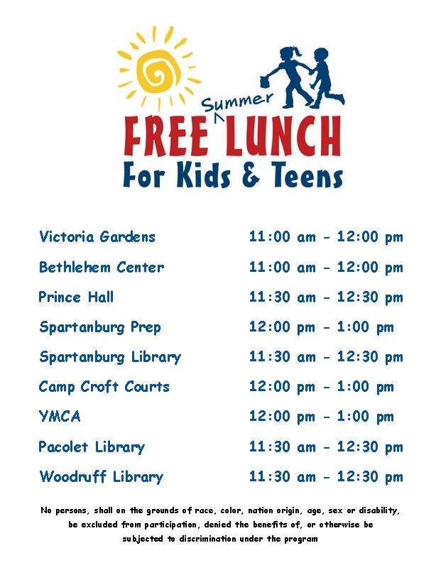 Summer Free Lunch for Kids Poster