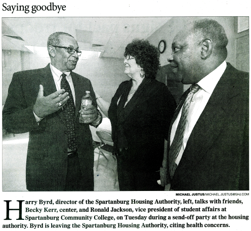 Mr. Byrd, Becky Kerr and Ronald Jackson
