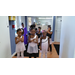7 Little girls in dance costumes 